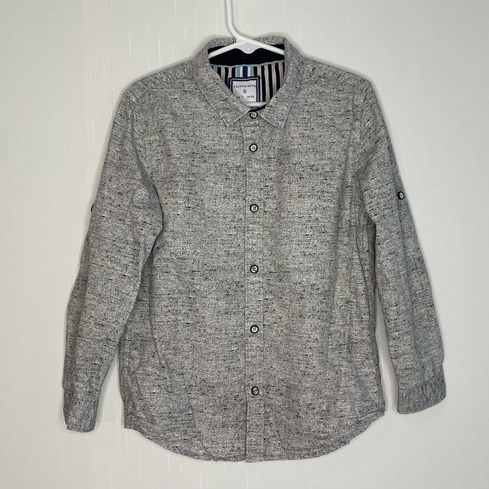 Cactus Boys Button Down Shirt Size 7 122cm